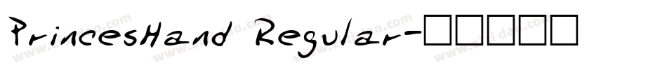 PrincesHand Regular字体转换